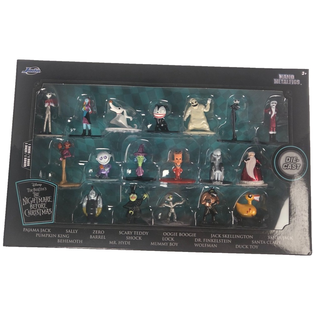 Nightmare Before Christmas Nano Metalfigs 18 Figure Set Jada Disney Jack Sally